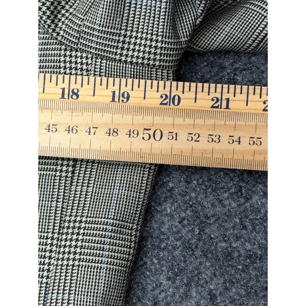 Lauren Ralph Lauren Mens 38R Gray Glen Plaid Blazer Sport Coat Prince Wales